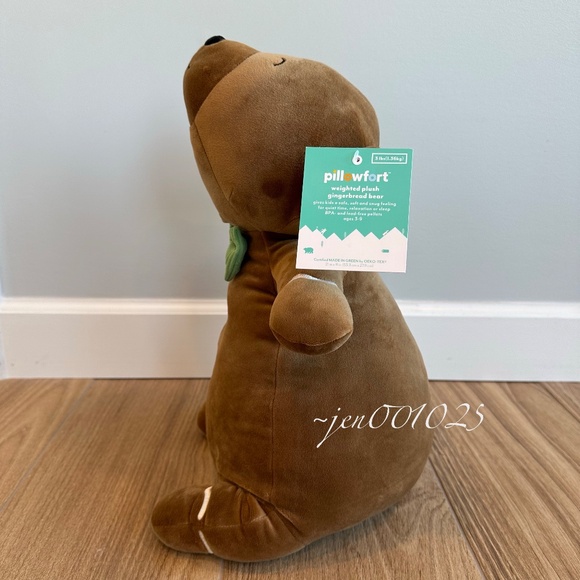 Gingerbread Bear Weighted Plush Throw Pillow - Pillowfort - Picture 8 of 11